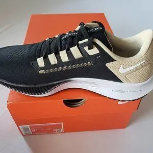 Nike Air Zoom Pegasus 38 New Orleans Saints Shoes Size M 8.5/ W 10 Unisex Nike Black New Orleans Saints Zoom Pegasus 38 Running  main image 2